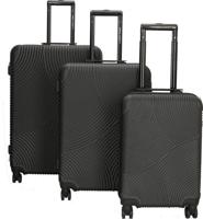 Enrico Benetti Louisville kofferset driedelig-Black Enrico Benetti Louisville kofferset driedelig-Black