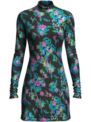 Maccapani robe Genie à imprimé abstrait - Noir
