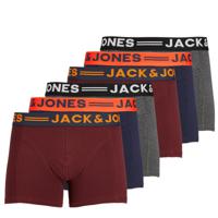 Jack & Jones Boxershorts JACLICHFIELD Trunks 6-pack Burgundy-XXL - thumbnail