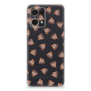 TPU bumper voor OPPO Reno7 4G Poep Emojis