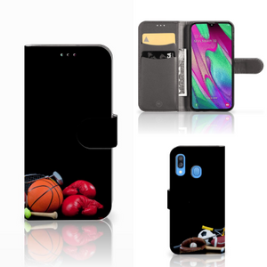 Samsung Galaxy A40 Wallet Case met Pasjes Sports