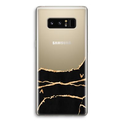 Gouden marmer: Samsung Galaxy Note 8 Transparant Hoesje