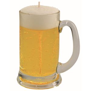 Bierglas gadget/kado Bierkaars - bierpul - H13 cm/D8 cm