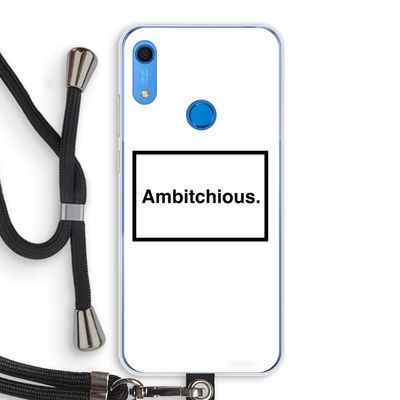 Ambitchious: Huawei Y6s Transparant Hoesje met koord