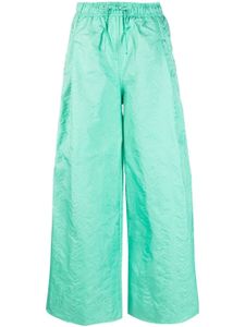 Essentiel Antwerp pantalon de jogging ample à effet froissé - Vert