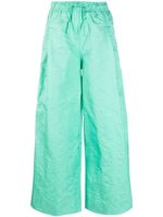 Essentiel Antwerp pantalon de jogging ample à effet froissé - Vert - thumbnail