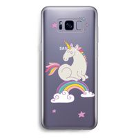 Regenboog eenhoorn: Samsung Galaxy S8 Plus Transparant Hoesje