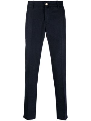 Jacob Cohën pantalon en laine mélangée à coupe skinny - Bleu
