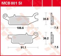 TRW Remblokken, en remschoenen voor de moto, MCB801SI Sinter offroad