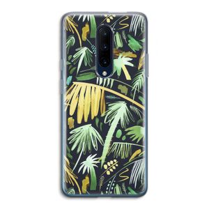 Tropical Palms Dark: OnePlus 7 Pro Transparant Hoesje