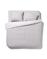 HEMA Dekbedovertrek - zacht katoen - 240 x 220 cm - wit stip (wit)