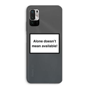 Alone: Xiaomi Redmi Note 10 5G Transparant Hoesje