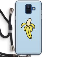 Banana: Samsung Galaxy A6 (2018) Transparant Hoesje met koord