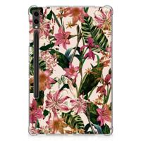 Samsung Galaxy Tab S9 Plus | Siliconen hoesje | Flowers