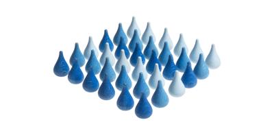 Grapat Mandala Regendruppels - 36 stuks (3 kleuren)
