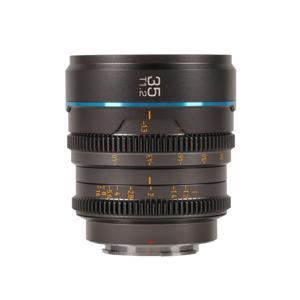 Sirui Nightwalker Series 35mm T1.2 S35 Manual Focus Cine Lens M4/3 Mount, gun metal grijs