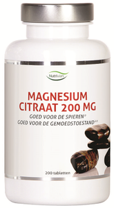 Nutrivian Magnesium Citraat 200mg Tabletten
