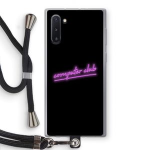 Vice Black: Samsung Galaxy Note 10 Transparant Hoesje met koord