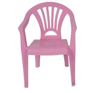 Plastic kinderstoel licht roze 37 x 31 x 51 cm   -