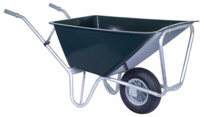 Kruiwagen Stal kunststof bak 160L m/kunststof bak - Meuwissen agro