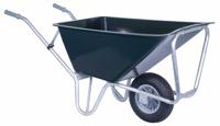 Kruiwagen Stal kunststof bak 160L m/kunststof bak - Meuwissen agro