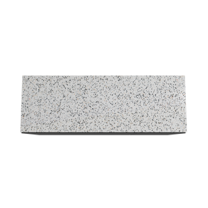 Storke Edge staand badmeubel 150 x 52 cm mat zwart met Tavola enkel of dubbel wastafelblad in mat wit/zwart terrazzo