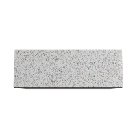 Storke Edge staand badmeubel 150 x 52 cm mat zwart met Tavola enkel of dubbel wastafelblad in mat wit/zwart terrazzo