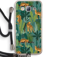 Luipaard 2: Samsung Galaxy J3 (2016) Transparant Hoesje met koord