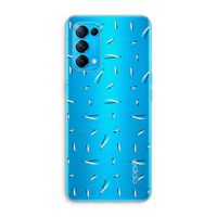 Hipster stripes: Oppo Find X3 Lite Transparant Hoesje