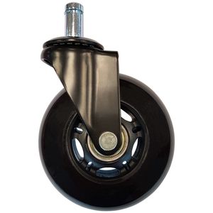 LC-Power LC-CASTERS-7BB-SPEED bureaustoelonderdeel Zwart Kunststof, Rubber Zwenkwielen