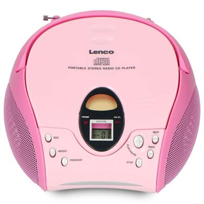 LENCO SCD-24 Pink - Draagbare stereo FM radio met CD-speler - Roze LENCO SCD-24 Pink - Draagbare stereo FM radio met CD-speler - Roze