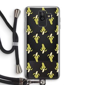 Bananas: Samsung Galaxy J8 (2018) Transparant Hoesje met koord