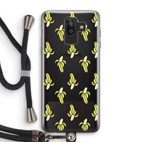 Bananas: Samsung Galaxy J8 (2018) Transparant Hoesje met koord