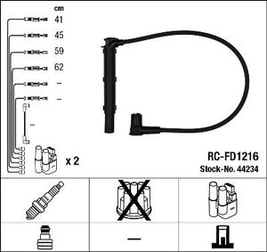 Bougiekabelset RCFD1216