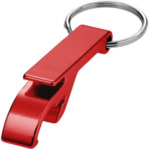 Flesopeners sleutelhangers rood 6 cm   -