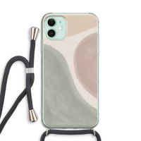 Geo #6: iPhone 11 Transparant Hoesje met koord
