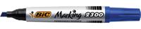 Bic permanent marker 2300 ECOlutions, schrijfbreedte 3,7 - 5,5 mm, schuine punt, blauw
