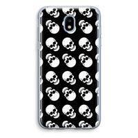 Musketon Skulls: Samsung Galaxy J5 (2017) Transparant Hoesje