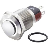 TRU COMPONENTS TC-7495064 TC-GQ16-KH-11ZE/J/W/12V/S Vandalismebestendige drukschakelaar 48 V/DC 2 A 1x uit/aan Continu Wit IP65 1 stuk(s) - thumbnail