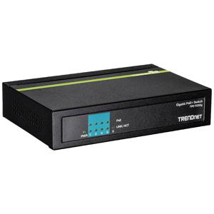 Trendnet TPE-TG50g Unmanaged Gigabit Ethernet (10/100/1000) Power over Ethernet (PoE) Zwart