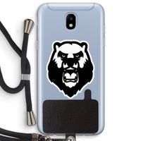 Angry Bear (white): Samsung Galaxy J5 (2017) Transparant Hoesje met koord Angry Bear (white): Samsung Galaxy J5 (2017) Transparant Hoesje met koord