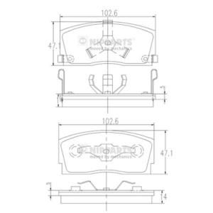 Nipparts Remblokset J3606006