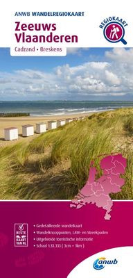 Wandelkaart Wandelregiokaart Zeeuws Vlaanderen | ANWB Media