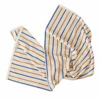 Raita Towel - 100x150 cm - Caramel / Optic Blue - thumbnail
