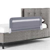 Bedhekje voor Peuters 100 cm Opvouwbaar Babybedhekje met Afneembare & Wasbare Hoes Grijs
