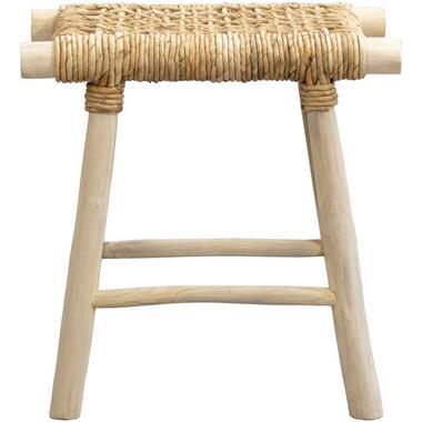 Kruk Cita - naturel - 44x30x45 cm - Leen Bakker