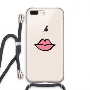 Kusje: iPhone 8 Plus Transparant Hoesje met koord