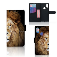 Xiaomi Mi A2 Telefoonhoesje met Pasjes Leeuw - thumbnail