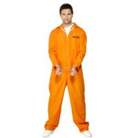 Gevangenen kostuum - oranje - volwassenen - boevenpak - verkleedkleding