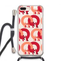 Dogs: iPhone 8 Plus Transparant Hoesje met koord Dogs: iPhone 8 Plus Transparant Hoesje met koord